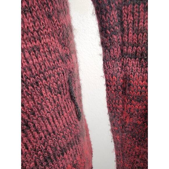 ModCloth Open Cardigan Womens Size Small Long Sleeves Knit Maroon Ombre - Picture 7 of 10